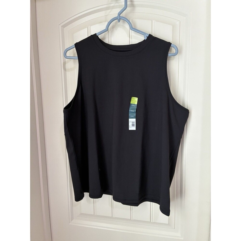 Tek Gear Essential Soft Black  Activewear Pullover Tank Top XXL NEW